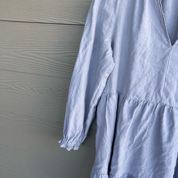 Anthropologie Light Blue Midi Dress - Picture 2 of 7